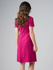 Платье из эластичного льна Lega SK158, розовый цена и информация | Платья | pigu.lt
