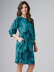 Вискозное платье Lega SK153, бирюзовый цена и информация | Платья | pigu.lt
