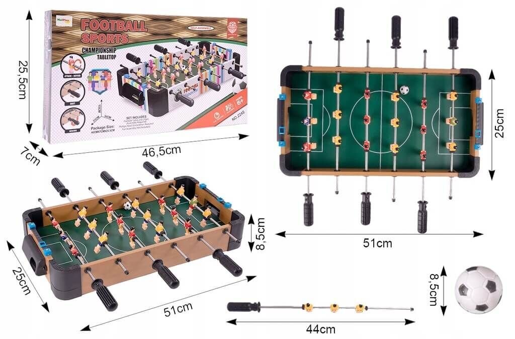 Medinis stalo futbolas MalPlay kaina ir informacija | Stalo futbolas | pigu.lt