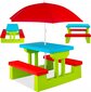 Pikniko stalas vaikams su skėčiu Coil kaina ir informacija | Vaikiški lauko baldai | pigu.lt