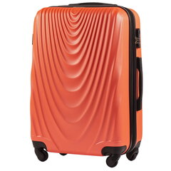 Vidutinis lagaminas Wings BS304B, M, oranžinis kaina ir informacija | Lagaminai, kelioniniai krepšiai | pigu.lt