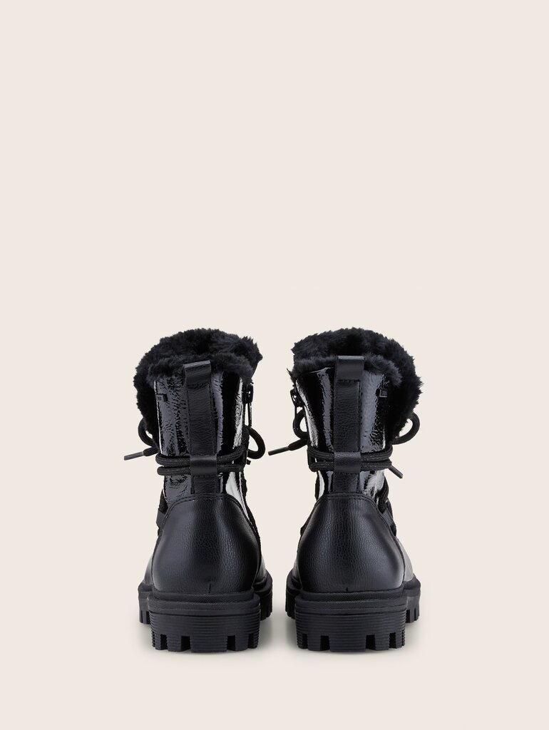 Tom Tailor moteriški žieminiai batai, juodi цена и информация | Aulinukai, ilgaauliai batai moterims | pigu.lt