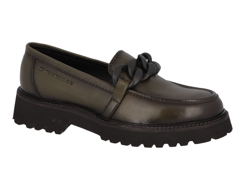 Tom Tailor moteriški batai, tamsiai žali цена и информация | Bateliai moterims  | pigu.lt