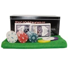 Stalo žaidimo Pokeris rinkinys, 200 žetonų kaina ir informacija | Stalo žaidimai, galvosūkiai | pigu.lt