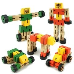 Medinis robotas - trasformeris, 16x9 cm цена и информация | Игрушки для мальчиков | pigu.lt