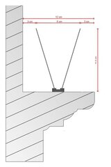 Шипы для отпугивания птиц, двойные 50 x 12 x 2 cm (5 шт) цена и информация | Средства защиты от кротов, грызунов | pigu.lt