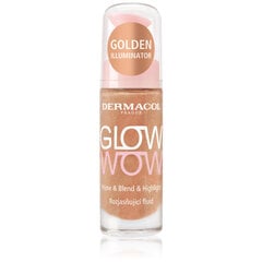 Dermacol Glow Wow Prime & Blend & Highlight для ровного и сияющего цвета лица 20 мл цена и информация | Бронзеры (бронзаторы), румяна | pigu.lt