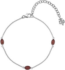 Hot Diamonds Серебряный браслет для родившихся в июле Anais Carnelian AB007 цена и информация | Женские браслеты | pigu.lt