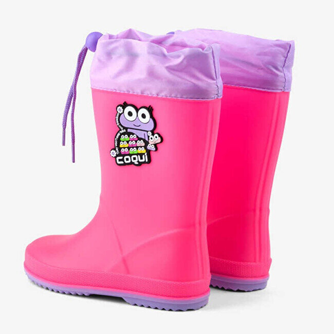 Guminiai batai mergaitėms 8508-100-3602, rožiniai kaina ir informacija | Guminiai batai vaikams | pigu.lt