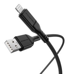 Кабель премиум-класса USB - Lightning (черный, 1,1м) цена и информация | Кабели и провода | pigu.lt