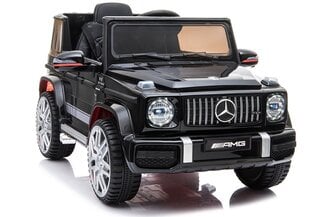 Vienvietis vaikiškas elektromobilis Lean Cars Mercedes G63, juodas kaina ir informacija | Elektromobiliai vaikams | pigu.lt