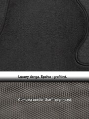 Kilimėliai ARS Seat Leon / 2020-> Luxury kaina ir informacija | Modeliniai tekstiliniai kilimėliai | pigu.lt