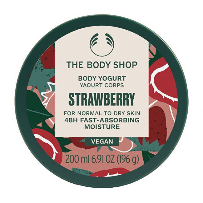 Kūno jogurtas braškių kvapo The Body Shop, 200 ml kaina ir informacija | Kūno kremai, losjonai | pigu.lt