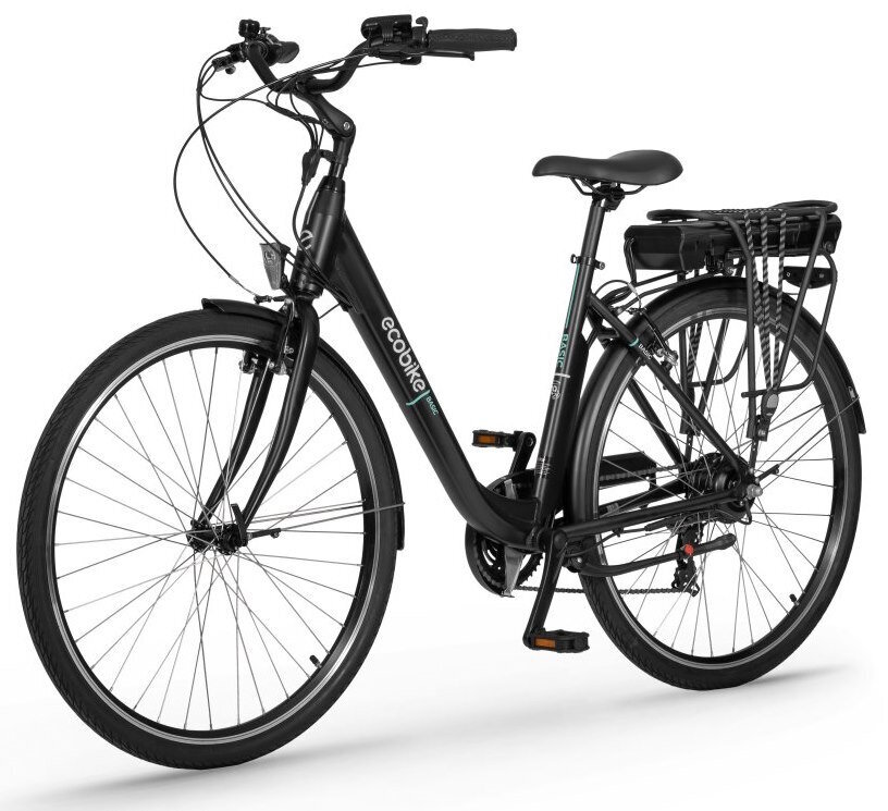 Elektrinis dviratis Ecobike Basic, 28", 2023, juodas цена и информация | Dviračiai | pigu.lt