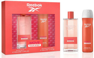 Reebok Move Your Spirit For Women - EDT 100 ml + deodorant spray 150 ml цена и информация | Женские духи | pigu.lt