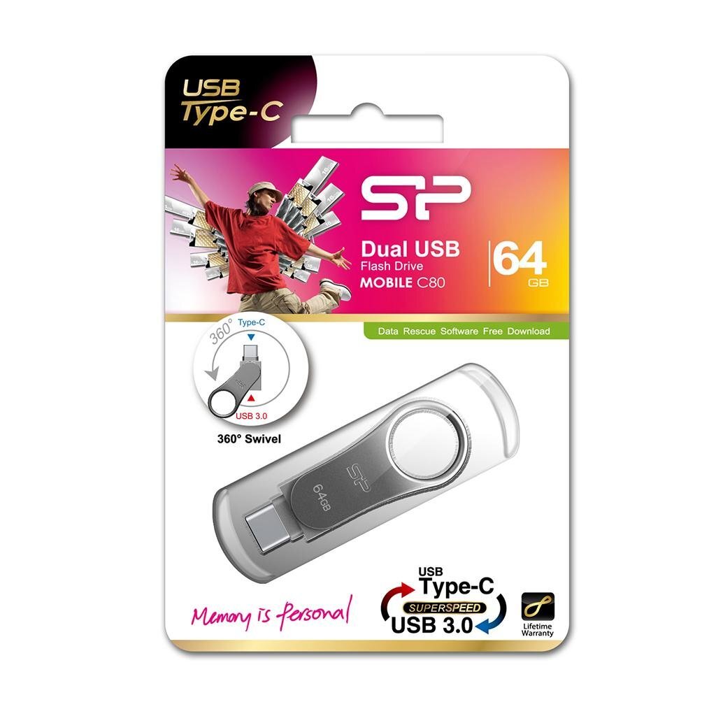 Silicon Power Mobile 64GB USB 3.0 kaina ir informacija | USB laikmenos | pigu.lt