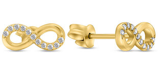 Infinity geltono aukso auskarai moterims Brilio sBR2076 kaina ir informacija | Auskarai | pigu.lt