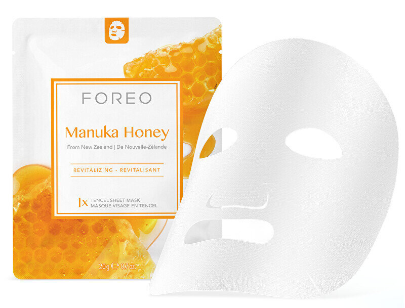 Lakštinė veido kaukė Foreo Manuka Honey Sheet Mask, 3 x 20 g kaina ir informacija | Veido kaukės, paakių kaukės | pigu.lt