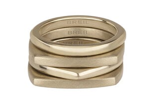 Modernus paauksuotas žiedų rinkinys Breil Tetra TJ302 57 kaina ir informacija | Žiedai | pigu.lt