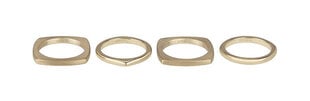 Modernus paauksuotas žiedų rinkinys Breil Tetra TJ302 57 kaina ir informacija | Žiedai | pigu.lt