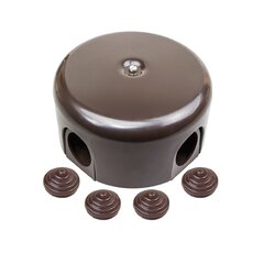 Соединительная коробка керамическая коричневая 70199 цена и информация | Выключатели, розетки | pigu.lt
