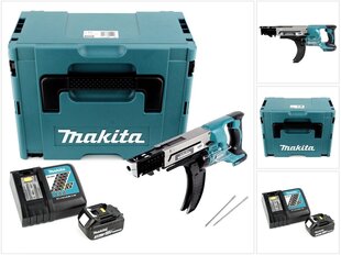 Аккумуляторная дрель Makita DFR 750 RF1J цена и информация | Шуруповерты, дрели | pigu.lt