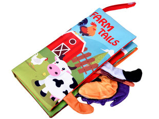 Minkšta ūkio gyvūnų knyga Kids Melody kaina ir informacija | Lavinamieji žaislai | pigu.lt