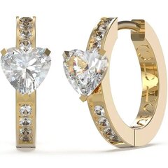 Guess Романтические серьги-кольца Huggie Me с кристаллами JUBE03144JWYGT/U sGU2409 цена и информация | Серьги | pigu.lt