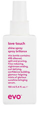 Plaukų purškiklis Evo Love Touch Shine Spray, 100 ml цена и информация | Бальзамы, кондиционеры | pigu.lt