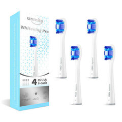 usmile Сменные насадки Whitening Pro White (Brush Heads) 4 шт. цена и информация | Насадки для электрических зубных щеток | pigu.lt