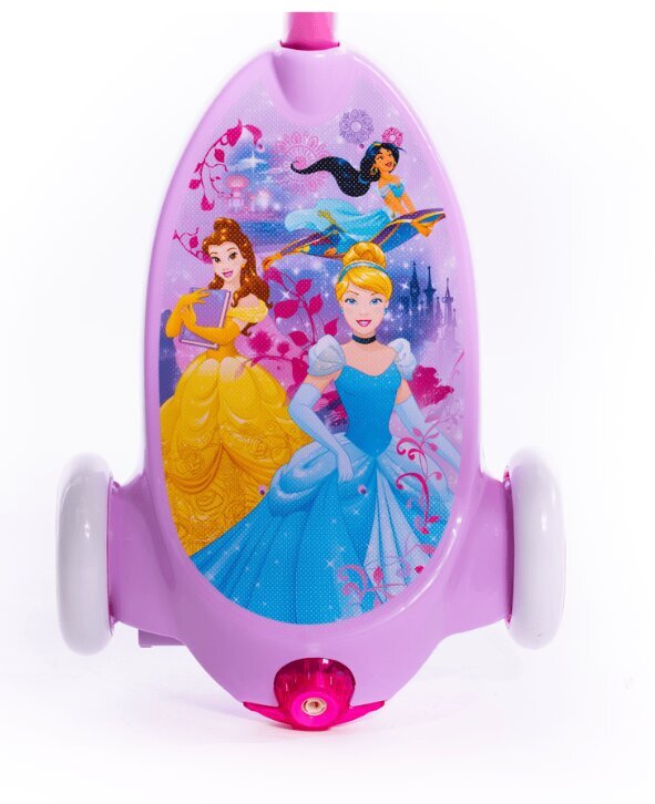 Triratis elektrinis paspirtukas vaikams Huffy Disney Princess Bubble, rožinis kaina ir informacija | Paspirtukai | pigu.lt