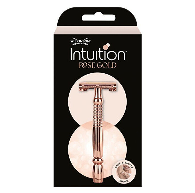 Skustuvas Wilkinson Sword Intuition Double Edge Rose Gold Razor, moterims, 1 vnt. цена и информация | Skutimosi priemonės ir kosmetika | pigu.lt