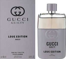 Tualetinis vanduo Gucci Guilty Love Edition MMXXI Pour Homme EDT vyrams, 90 ml цена и информация | Мужские духи | pigu.lt