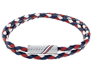 Tommy Hilfiger Стильный двойной кожаный браслет 2790472 sTH1334 цена и информация | Мужские украшения | pigu.lt