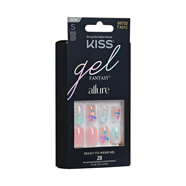 Priklijuojami nagai Kiss Gel Fantasy Allure Variacija, 28 vnt. цена и информация | Manikiūro, pedikiūro priemonės | pigu.lt