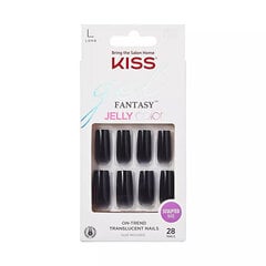 Priklijuojami nagai Kiss Gel Fantasy Jelly Color, 28 vnt. цена и информация | Книпсер для ногтей NGHIA EXPORT NC-03  | pigu.lt