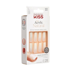 Priklijuojami nagai Kiss Salon Acrylic Natura l Nails Bareskinned, 28 vnt. kaina ir informacija | Manikiūro, pedikiūro priemonės | pigu.lt