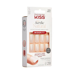 Priklijuojami nagai Kiss Salon Acrylic Natura l Nails Reti, 28 vnt. kaina ir informacija | Manikiūro, pedikiūro priemonės | pigu.lt