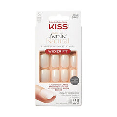 Priklijuojami nagai Kiss Salon Acrylic Natura l Nails Reti, 28 vnt. kaina ir informacija | Manikiūro, pedikiūro priemonės | pigu.lt