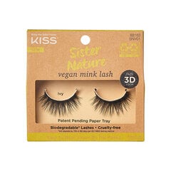 KISS Накладные ресницы Sister Nature Vegan Mink - Ivy цена и информация | Накладные ресницы, керлеры | pigu.lt