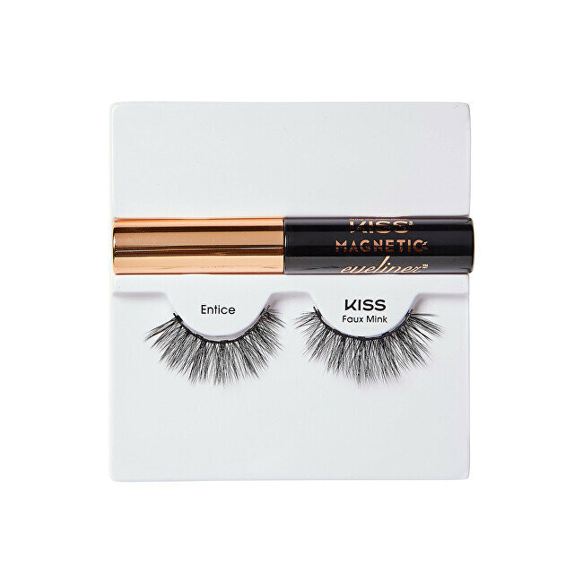 Magnetinės blakstienos su akių pieštuku Kiss Eyelash Kit 03 kaina ir informacija | Priklijuojamos blakstienos, blakstienų rietikliai | pigu.lt