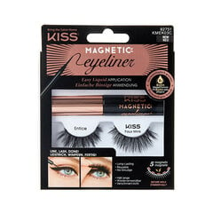 Magnetinės blakstienos su akių pieštuku Kiss Eyelash Kit 03 kaina ir informacija | Priklijuojamos blakstienos, blakstienų rietikliai | pigu.lt