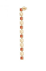 Rosato Длинная позолоченная одинарная серьга с фианитом RZCU82 sRO1567 цена и информация | Серьги | pigu.lt