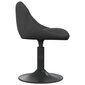 4-ių dalių pasukamų valgomojo kėdžių komplektas vidaXL, juodas цена и информация | Virtuvės ir valgomojo kėdės | pigu.lt