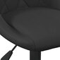 4-ių dalių pasukamų valgomojo kėdžių komplektas vidaXL, juodas цена и информация | Virtuvės ir valgomojo kėdės | pigu.lt