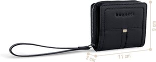 Женский кожаный кошелек на молнии Bugatti Lia RFID-кошелек, бежевый M цена и информация | Женские кошельки, держатели для карточек | pigu.lt