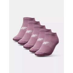 Kojinės moterims 4f, rožinės 5 poros kaina ir informacija | Moteriškos kojinės | pigu.lt
