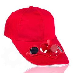 Kepurė su ventiliatoriumi Gadget Factory, raudona kaina ir informacija | Originalios kepurės | pigu.lt
