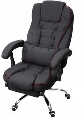 Офисный стул Giosedio FBR004R, черный, с подставкой для ног цена и информация | Офисные кресла | pigu.lt