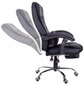 Biuro kėdė Giosedio FBR004R, juoda, su kojų atrama kaina ir informacija | Biuro kėdės | pigu.lt